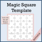 Magic Square Template