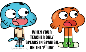 1st day of Spanish class