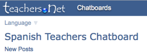Teachers net Spanish chatboard