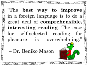 Beniko Mason reading quote