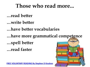 Those who read more read better, write better, have better vocabularies, spell better...
