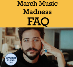 What is March Music Madness in Spanish Class